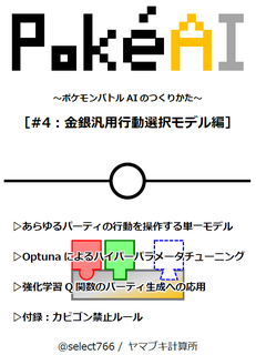 Pokeai 4 金銀汎用行動選択モデル編 ヤマブキ計算所 Pokeai 4 金銀汎用行動選択モデル編 ヤマブキ計算所