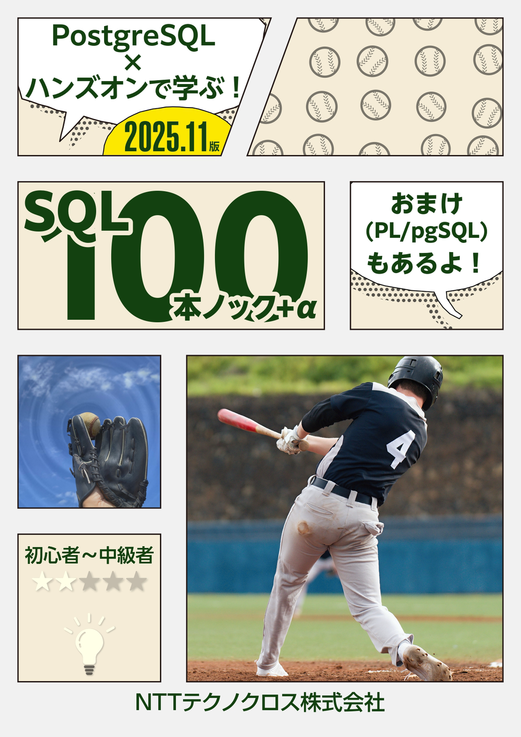 PostgreSQL×ハンズオンで学ぶSQL100本ノック+α 2025.11版：NTTテクノ